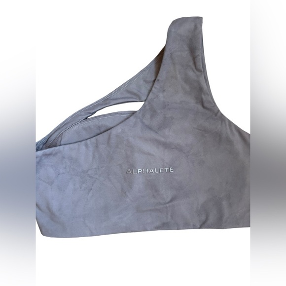 Alphalete Alphalux Asymmetrical Bra Tie Dye Purple Size M One Strap - Picture 5 of 10